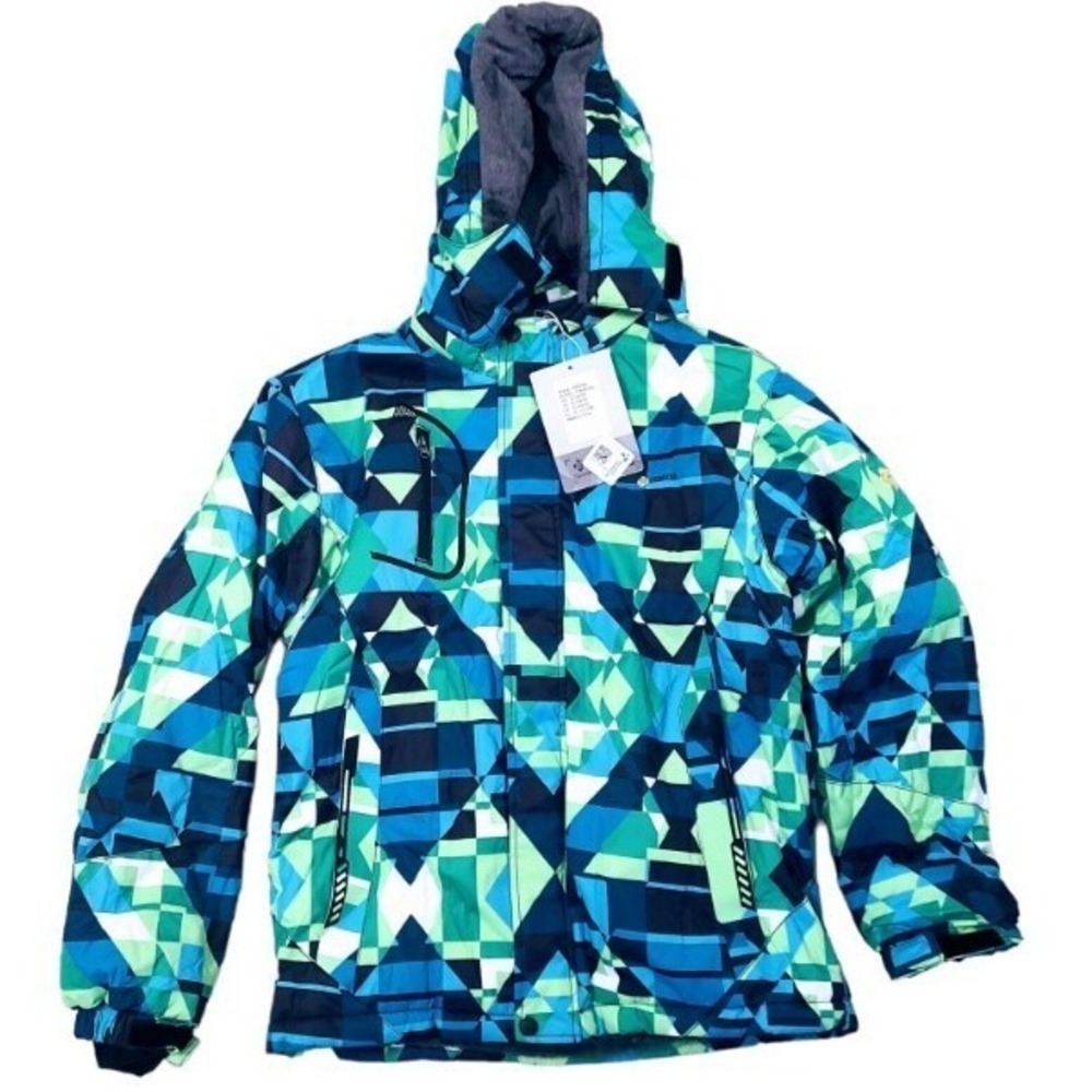 Boys Waterproof Ski Snow Jacket Hooded Fleece Windproof Winter Jacket 14 - 16 XL